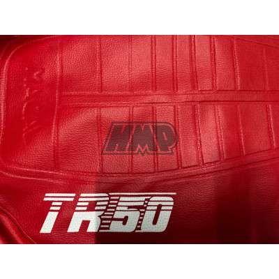 Capa / forra selim MACAL TR50 MINARELLI / SACHS / CASAL / ZUNDAPP / vermelho / branco